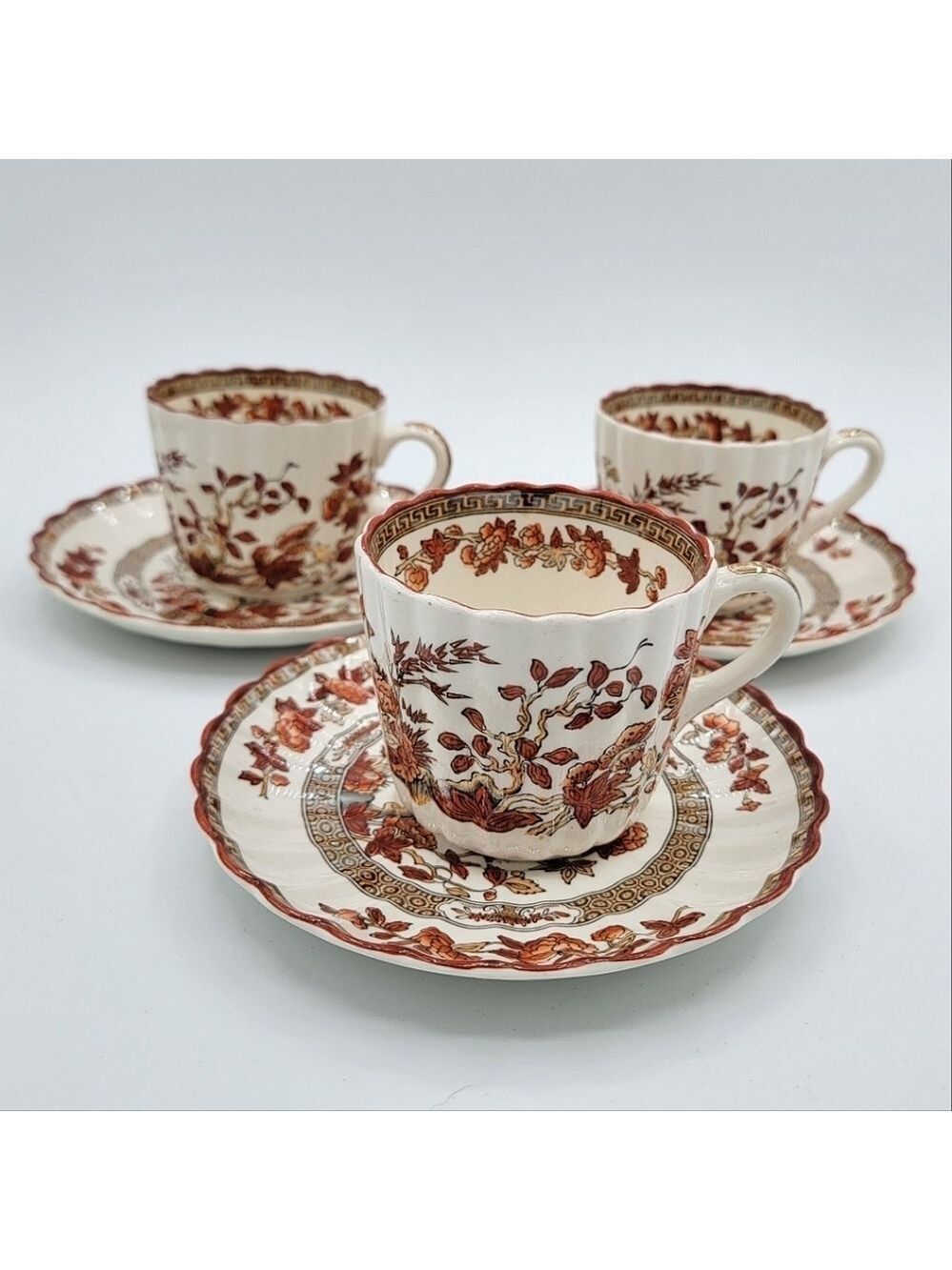 Antique Cups & Saucers Set #1973